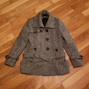 Victoria's secret herringbone wool peacoat